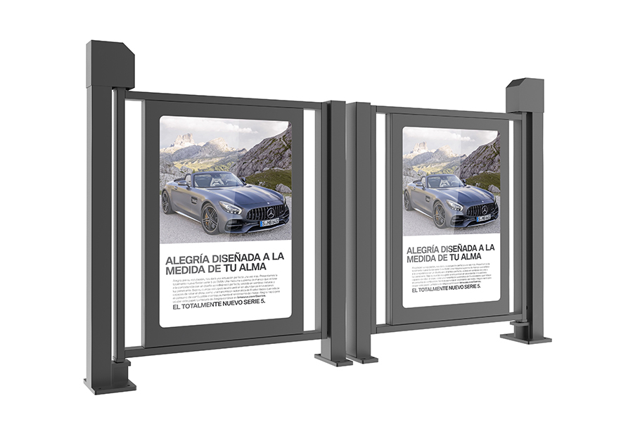 小區(qū)人行通道廣告門，小區(qū)廣告門，廣告門